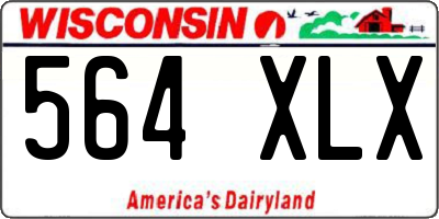 WI license plate 564XLX
