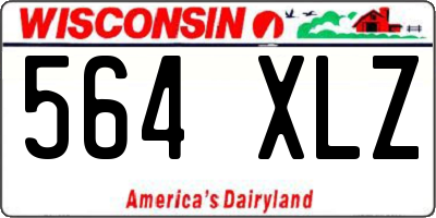 WI license plate 564XLZ