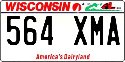 WI license plate 564XMA