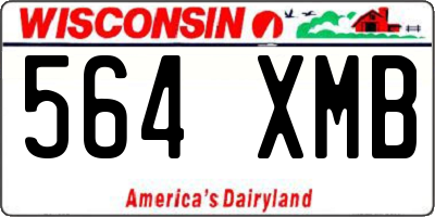 WI license plate 564XMB