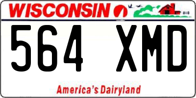 WI license plate 564XMD