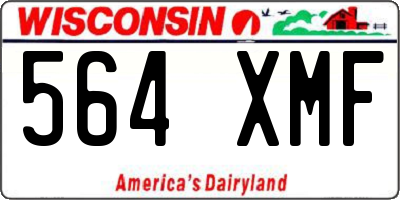 WI license plate 564XMF