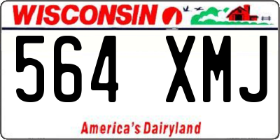 WI license plate 564XMJ