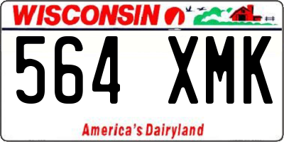 WI license plate 564XMK