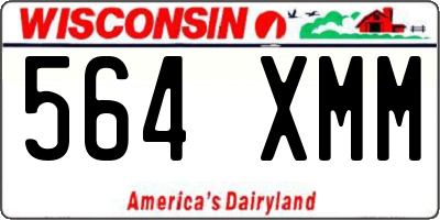 WI license plate 564XMM