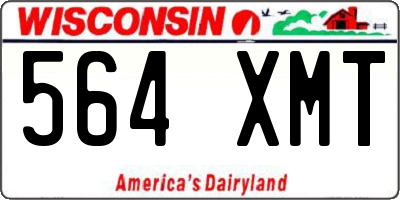 WI license plate 564XMT