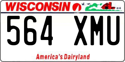 WI license plate 564XMU