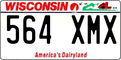 WI license plate 564XMX