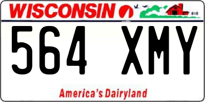 WI license plate 564XMY