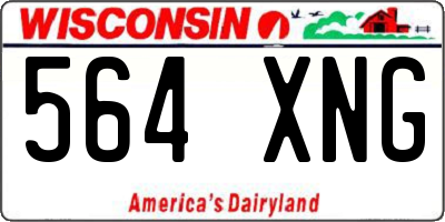 WI license plate 564XNG