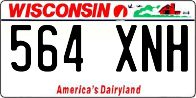 WI license plate 564XNH