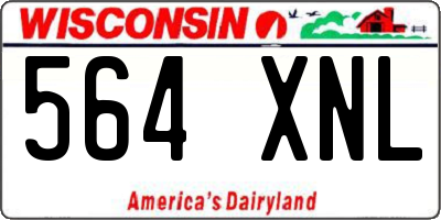 WI license plate 564XNL