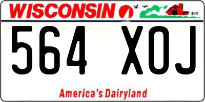 WI license plate 564XOJ