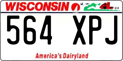 WI license plate 564XPJ