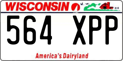 WI license plate 564XPP