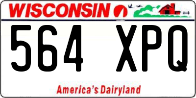 WI license plate 564XPQ