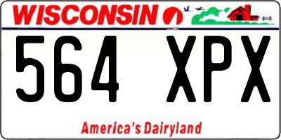 WI license plate 564XPX