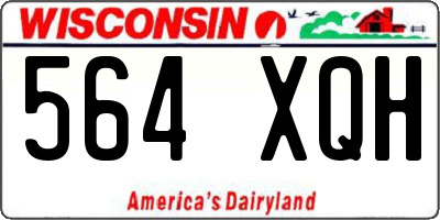 WI license plate 564XQH