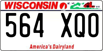 WI license plate 564XQO