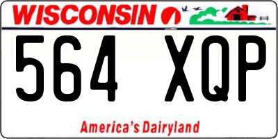 WI license plate 564XQP