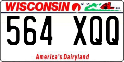 WI license plate 564XQQ