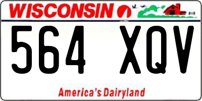 WI license plate 564XQV