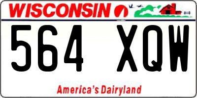 WI license plate 564XQW