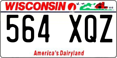WI license plate 564XQZ