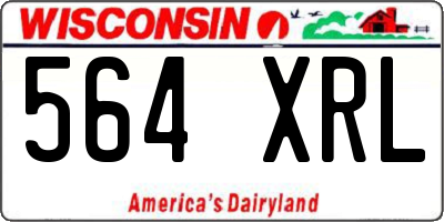 WI license plate 564XRL