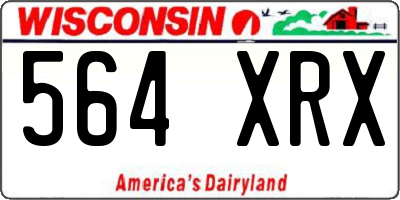WI license plate 564XRX
