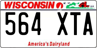 WI license plate 564XTA