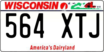 WI license plate 564XTJ