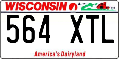 WI license plate 564XTL
