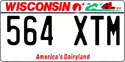 WI license plate 564XTM