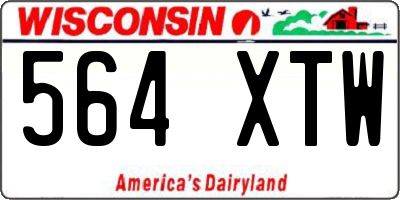 WI license plate 564XTW