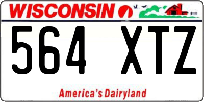 WI license plate 564XTZ