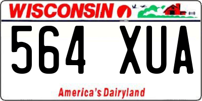 WI license plate 564XUA