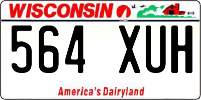 WI license plate 564XUH