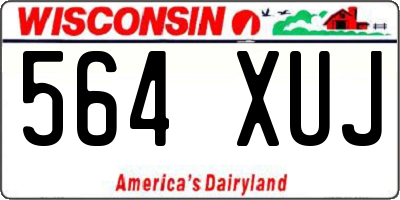 WI license plate 564XUJ