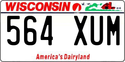 WI license plate 564XUM