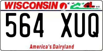 WI license plate 564XUQ