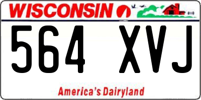 WI license plate 564XVJ