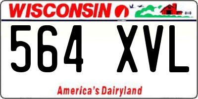 WI license plate 564XVL