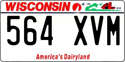 WI license plate 564XVM