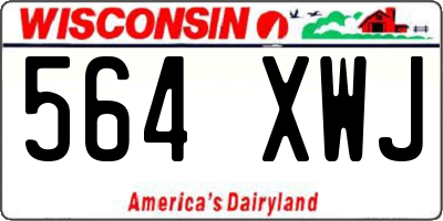 WI license plate 564XWJ