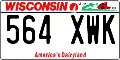 WI license plate 564XWK