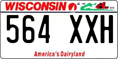 WI license plate 564XXH
