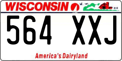 WI license plate 564XXJ