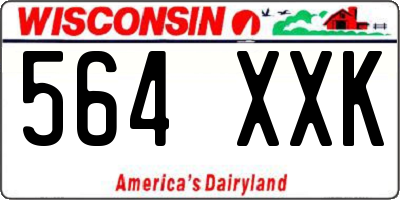 WI license plate 564XXK