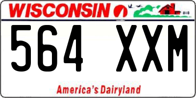 WI license plate 564XXM